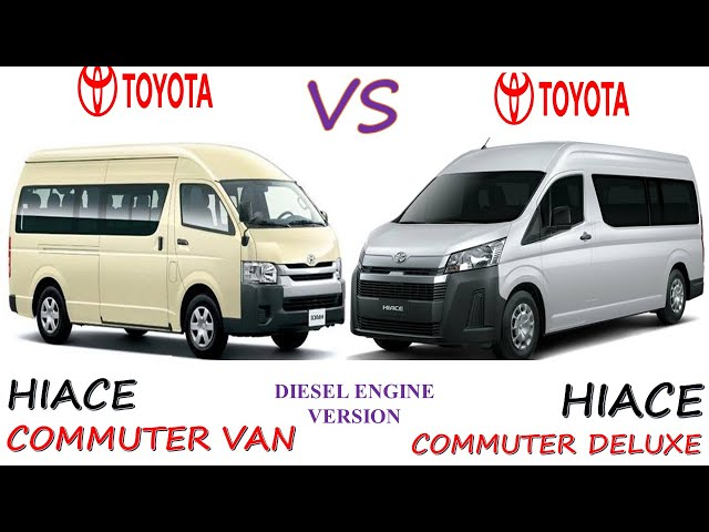 The Toyota Hiace Commuter vs. Toyota Hiace Cargo