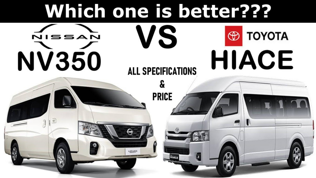 Toyota Hiace vs Nissan NV350